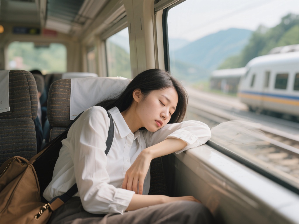 骆歆社媒晒照:两天奔波路上累成“死猪”状态